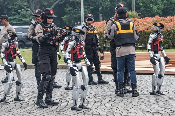 HUT Bhayangkara Ke-79 : Ada 25 Robot Polisi Canggih